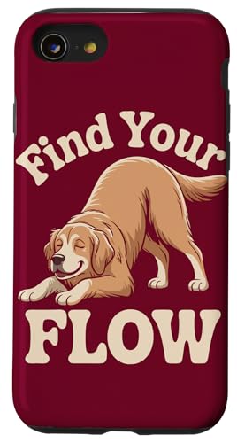 Yoga Golden Retriever Yogi Hund Hülle für iPhone SE (2020) / 7 / 8 von Dog Lover Gifts & Tees