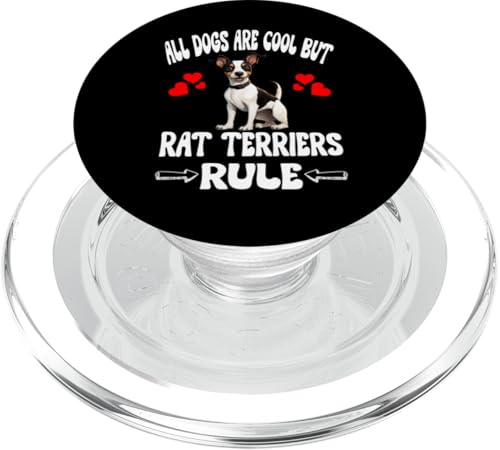 All Dogs Are Cool But Rat Terrier Rule PopSockets PopGrip für MagSafe All Dogs Are Cool But Rat Terrier Rule PopSockets PopGrip für MagSafe von Dog Pets