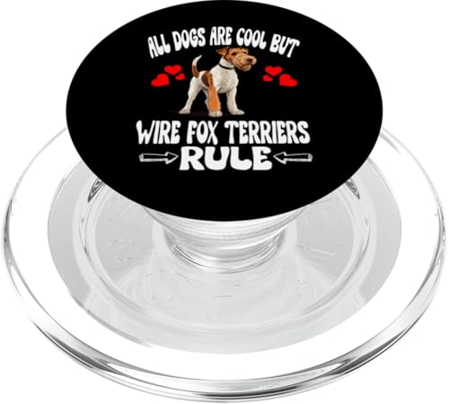 All Dogs Are Cool But Wire Fox Terrier Rule PopSockets PopGrip für MagSafe All Dogs Are Cool But Wire Fox Terrier Rule PopSockets PopGrip für MagSafe von Dog Pets