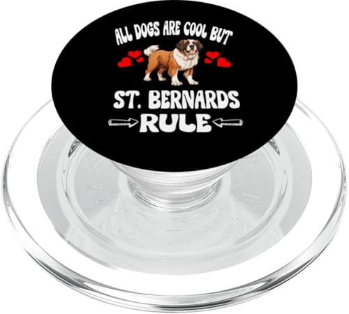 Alle Hunde sind cool, aber Bernhardiner regieren PopSockets PopGrip für MagSafe Alle Hunde sind cool, aber Bernhardiner regieren PopSockets PopGrip für MagSafe von Dog Pets