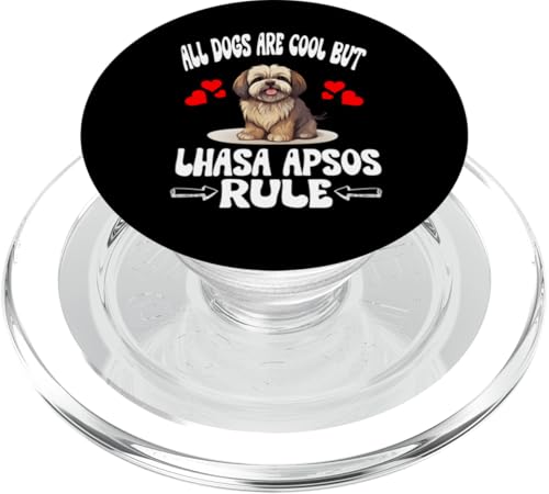 Alle Hunde sind cool, aber Lhasa Apsos regiert PopSockets PopGrip für MagSafe Alle Hunde sind cool, aber Lhasa Apsos regiert PopSockets PopGrip für MagSafe von Dog Pets