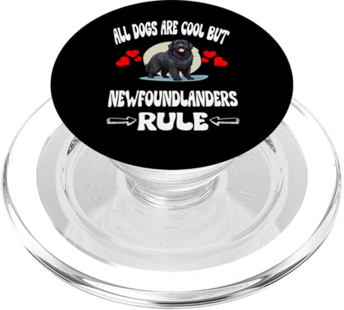 Alle Hunde sind cool, aber Neufundländer herrschen PopSockets PopGrip für MagSafe Alle Hunde sind cool, aber Neufundländer herrschen PopSockets PopGrip für MagSafe von Dog Pets