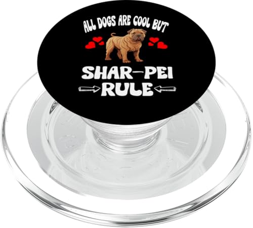 Alle Hunde sind cool, aber Shar Pei regiert PopSockets PopGrip für MagSafe Alle Hunde sind cool, aber Shar Pei regiert PopSockets PopGrip für MagSafe von Dog Pets