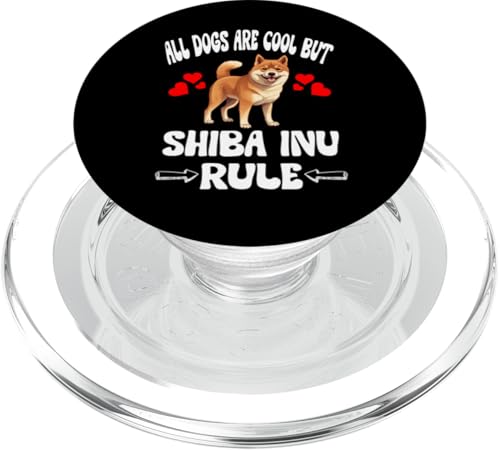 Alle Hunde sind cool, aber Shiba Inu regiert PopSockets PopGrip für MagSafe Alle Hunde sind cool, aber Shiba Inu regiert PopSockets PopGrip für MagSafe von Dog Pets