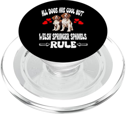 Alle Hunde sind cool, aber die Welsh Springer Spaniels herrschen PopSockets PopGrip für MagSafe Alle Hunde sind cool, aber die Welsh Springer Spaniels herrschen PopSockets PopGrip für MagSafe von Dog Pets