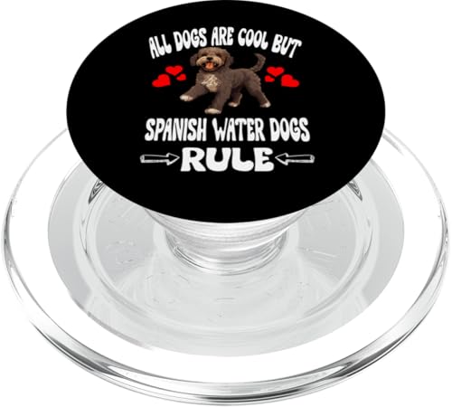 Alle Hunde sind cool, aber spanische Wasserhunde herrschen PopSockets PopGrip für MagSafe Alle Hunde sind cool, aber spanische Wasserhunde herrschen PopSockets PopGrip für MagSafe von Dog Pets