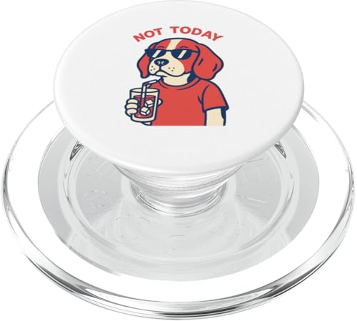 Beagle Not Today Minimalistisches Trinksoda für Hunde, Vintage-Stil PopSockets PopGrip für MagSafe Beagle Not Today Minimalistisches Trinksoda für Hunde, Vintage-Stil PopSockets PopGrip für MagSafe von Dog Pop Art Prints