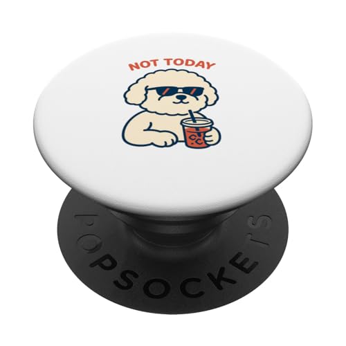 Bichon Frise Not Today Hipster-Trinksoda, Vintage-Stil PopSockets Klebender PopGrip Bichon Frise Not Today Hipster-Trinksoda, Vintage-Stil PopSockets Klebender PopGrip von Dog Pop Art Prints