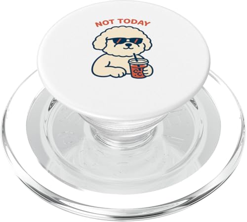 Bichon Frise Not Today Hipster-Trinksoda, Vintage-Stil PopSockets PopGrip für MagSafe Bichon Frise Not Today Hipster-Trinksoda, Vintage-Stil PopSockets PopGrip für MagSafe von Dog Pop Art Prints