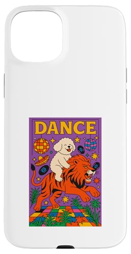 Bichon Riding a Lion Dance Bright Pop Art Bichon Frisé Hülle für iPhone 15 Plus Bichon Riding a Lion Dance Bright Pop Art Bichon Frisé Hülle für iPhone 15 Plus von Dog Pop Art Prints