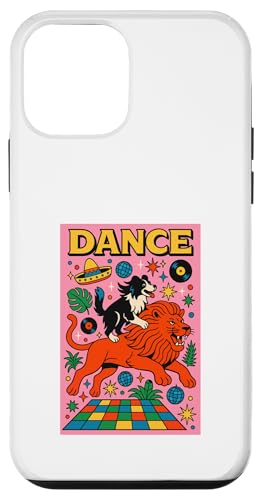Border Collie reitet auf einem Löwen, tanzt helle Pop-Art Hülle für iPhone 12 mini Border Collie reitet auf einem Löwen, tanzt helle Pop-Art Hülle für iPhone 12 mini von Dog Pop Art Prints