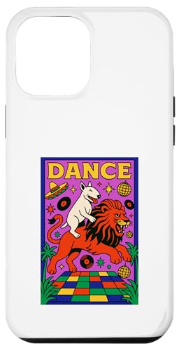 Bull Terrier reitet einen Löwentanz Bright Pop Art Hülle für iPhone 12 Pro Max Bull Terrier reitet einen Löwentanz Bright Pop Art Hülle für iPhone 12 Pro Max von Dog Pop Art Prints