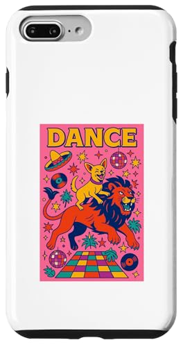 Chihuahua reitet einen Löwen Tanz, helle Pop-Art, lustig Hülle für iPhone 7 Plus/8 Plus Chihuahua reitet einen Löwen Tanz, helle Pop-Art, lustig Hülle für iPhone 7 Plus/8 Plus von Dog Pop Art Prints