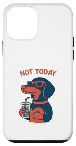 Dackel Not Today Hipster Drinking Soda Vintage Hülle für iPhone 12 mini von Dog Pop Art Prints