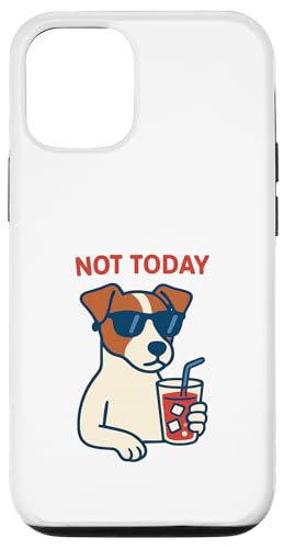 Jack Russell Terrier trinkt heute nicht Limonade Vintage Hülle für iPhone 12/12 Pro von Dog Pop Art Prints