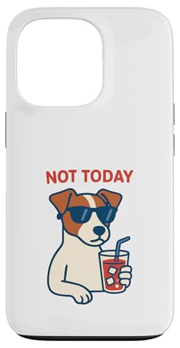 Jack Russell Terrier trinkt heute nicht Limonade Vintage Hülle für iPhone 13 Pro von Dog Pop Art Prints