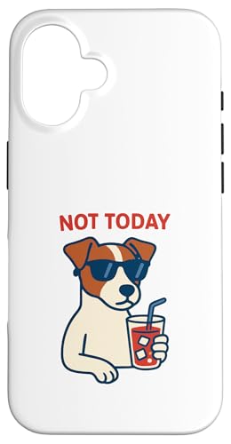 Jack Russell Terrier trinkt heute nicht Limonade Vintage Hülle für iPhone 16 von Dog Pop Art Prints