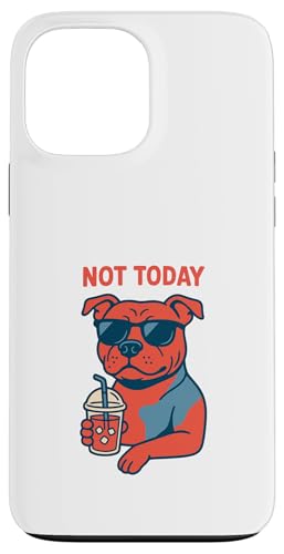 Staffordshire Bull Terrier trinkt heute nicht Limonade Vintage Hülle für iPhone 13 Pro Max von Dog Pop Art Prints