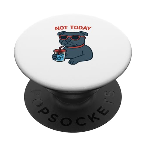 Staffordshire Bull Terrier trinkt heute nicht Limonade Vintage PopSockets Klebender PopGrip Staffordshire Bull Terrier trinkt heute nicht Limonade Vintage PopSockets Klebender PopGrip von Dog Pop Art Prints