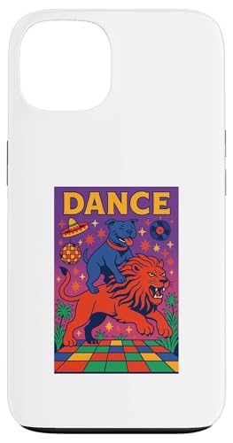 Staffordshire Bullterrier reitet einen Löwentanz Bright Art Hülle für iPhone 13 Staffordshire Bullterrier reitet einen Löwentanz Bright Art Hülle für iPhone 13 von Dog Pop Art Prints
