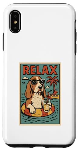 Basset Hound Relaxing Cooler Hund im Comicbuch-Stil, Relax Hülle für iPhone XS Max Basset Hound Relaxing Cooler Hund im Comicbuch-Stil, Relax Hülle für iPhone XS Max von Dog Pop Art Store