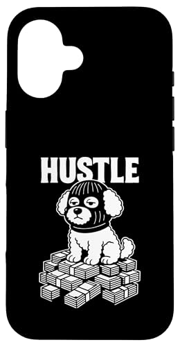 Bichon Frisé mit Sturmhaube Gangster Hustle Geld Hülle für iPhone 16 Bichon Frisé mit Sturmhaube Gangster Hustle Geld Hülle für iPhone 16 von Dog Pop Art Store