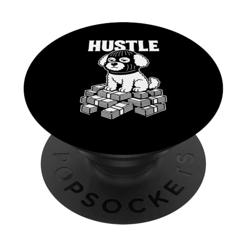 Bichon Frisé mit Sturmhaube Gangster Hustle Geld PopSockets Klebender PopGrip Bichon Frisé mit Sturmhaube Gangster Hustle Geld PopSockets Klebender PopGrip von Dog Pop Art Store