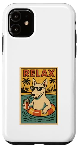 Bull Terrier Entspannend Relax im Comic-Stil Hülle für iPhone 11 Bull Terrier Entspannend Relax im Comic-Stil Hülle für iPhone 11 von Dog Pop Art Store