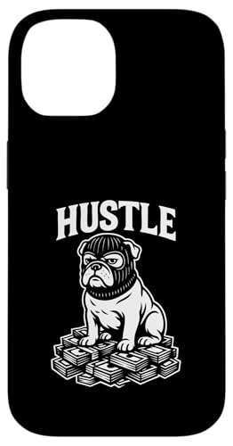 Bulldogge mit Sturmhaube Gangster Hektik Geld Hülle für iPhone 14 von Dog Pop Art Store