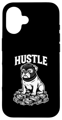 Bulldogge mit Sturmhaube Gangster Hektik Geld Hülle für iPhone 16 Bulldogge mit Sturmhaube Gangster Hektik Geld Hülle für iPhone 16 von Dog Pop Art Store