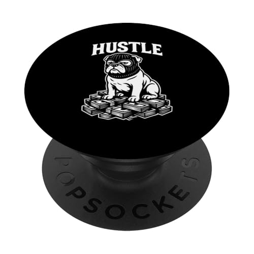 Bulldogge mit Sturmhaube Gangster Hektik Geld PopSockets Klebender PopGrip Bulldogge mit Sturmhaube Gangster Hektik Geld PopSockets Klebender PopGrip von Dog Pop Art Store