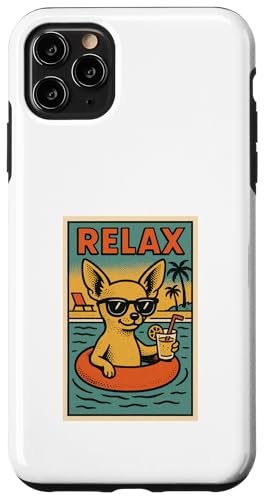 Chihuahua Relaxing Cool Dog im Comicbuch-Stil Relax Hülle für iPhone 11 Pro Max von Dog Pop Art Store