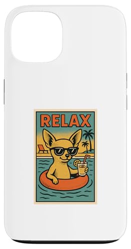 Chihuahua Relaxing Cool Dog im Comicbuch-Stil Relax Hülle für iPhone 13 von Dog Pop Art Store