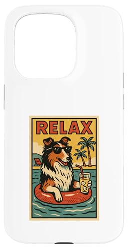 Collie Relaxing Cooler Hund im Comicbuch-Stil Relax Hülle für iPhone 15 Pro Collie Relaxing Cooler Hund im Comicbuch-Stil Relax Hülle für iPhone 15 Pro von Dog Pop Art Store