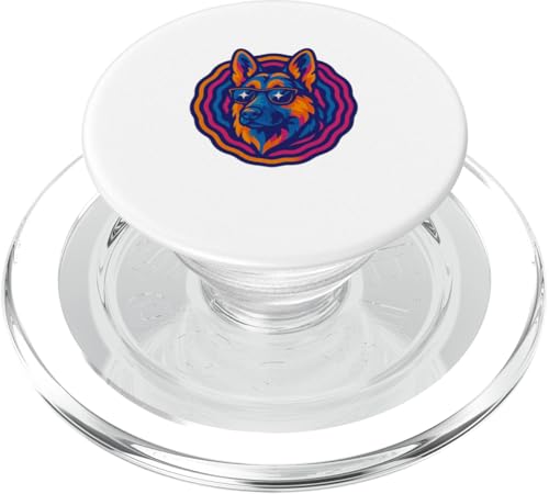 Deutscher Schäferhund mit Sonnenbrille, stilvolle Hunde-Pop-Art PopSockets PopGrip für MagSafe Deutscher Schäferhund mit Sonnenbrille, stilvolle Hunde-Pop-Art PopSockets PopGrip für MagSafe von Dog Pop Art Store