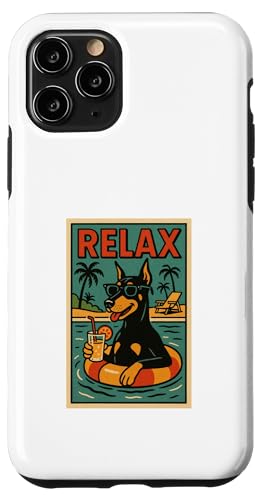 Dobermann Entspannt euch im Comic-Stil Hülle für iPhone 11 Pro Dobermann Entspannt euch im Comic-Stil Hülle für iPhone 11 Pro von Dog Pop Art Store