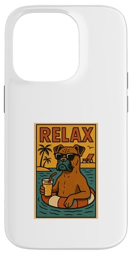 Entspannender Boxerhund, cooler Comic-Stil, Relax Hülle für iPhone 14 Pro Entspannender Boxerhund, cooler Comic-Stil, Relax Hülle für iPhone 14 Pro von Dog Pop Art Store