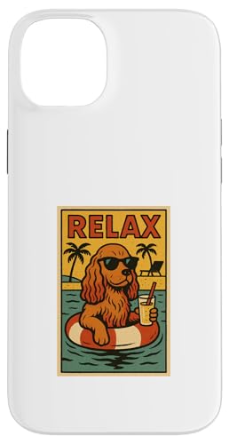 Entspannender Cocker Spaniel, cooler Hund, im Comicbuch-Stil, Relax Hülle für iPhone 14 Plus Entspannender Cocker Spaniel, cooler Hund, im Comicbuch-Stil, Relax Hülle für iPhone 14 Plus von Dog Pop Art Store