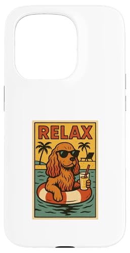 Entspannender Cocker Spaniel, cooler Hund, im Comicbuch-Stil, Relax Hülle für iPhone 15 Pro Entspannender Cocker Spaniel, cooler Hund, im Comicbuch-Stil, Relax Hülle für iPhone 15 Pro von Dog Pop Art Store