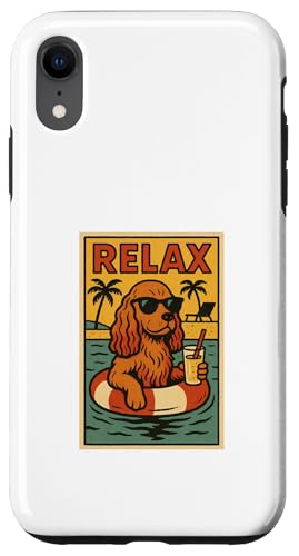 Entspannender Cocker Spaniel, cooler Hund, im Comicbuch-Stil, Relax Hülle für iPhone XR Entspannender Cocker Spaniel, cooler Hund, im Comicbuch-Stil, Relax Hülle für iPhone XR von Dog Pop Art Store