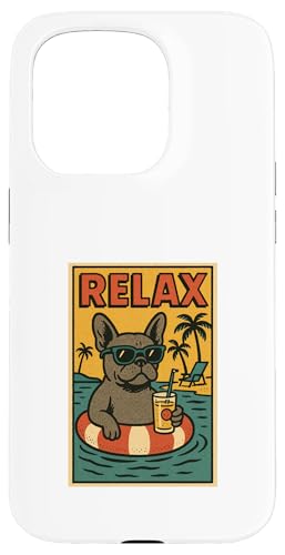 Französische Bulldogge Relaxing Comic Book Style Relax Frenchie Hülle für iPhone 15 Pro Französische Bulldogge Relaxing Comic Book Style Relax Frenchie Hülle für iPhone 15 Pro von Dog Pop Art Store
