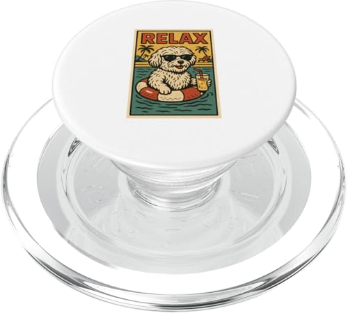 Havaneser Hund Relaxing Cool Comic Book Style Relax PopSockets PopGrip für MagSafe Havaneser Hund Relaxing Cool Comic Book Style Relax PopSockets PopGrip für MagSafe von Dog Pop Art Store