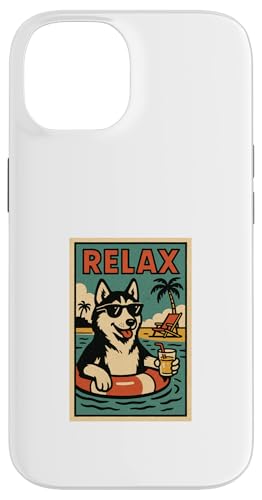 Husky Relaxing Dog im Comicbuch-Stil Relax Siberian Husky Hülle für iPhone 14 Husky Relaxing Dog im Comicbuch-Stil Relax Siberian Husky Hülle für iPhone 14 von Dog Pop Art Store