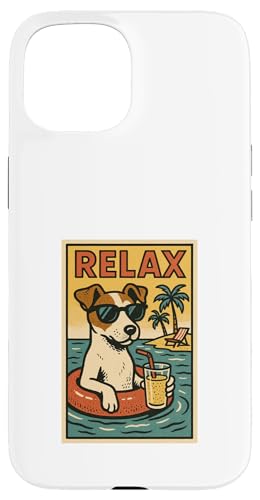 Jack Russell Terrier Entspannende Entspannung im Comic-Stil Hülle für iPhone 15 Jack Russell Terrier Entspannende Entspannung im Comic-Stil Hülle für iPhone 15 von Dog Pop Art Store