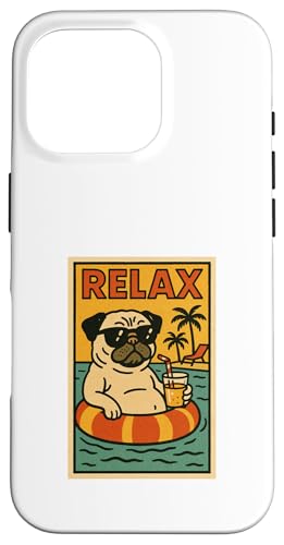 Mops Relaxing Cool Dog Comic Book Style Relax Hülle für iPhone 16 Pro Mops Relaxing Cool Dog Comic Book Style Relax Hülle für iPhone 16 Pro von Dog Pop Art Store