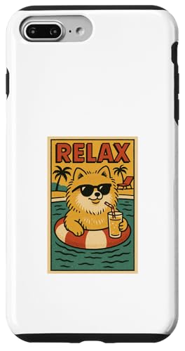 Pommersche Entspannung im coolen Hunde-Comicbuch-Stil Relax Hülle für iPhone 7 Plus/8 Plus Pommersche Entspannung im coolen Hunde-Comicbuch-Stil Relax Hülle für iPhone 7 Plus/8 Plus von Dog Pop Art Store