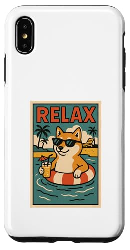 Shiba Inu Relaxing Cooler Hund im Comicbuch-Stil Relax Hülle für iPhone XS Max Shiba Inu Relaxing Cooler Hund im Comicbuch-Stil Relax Hülle für iPhone XS Max von Dog Pop Art Store