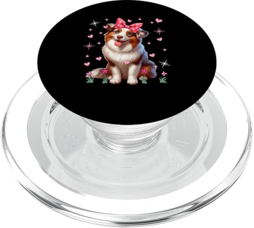 Australian Shepherd Fliege Passende Hundebesitzer Liebhaber Mädchen PopSockets PopGrip für MagSafe Australian Shepherd Fliege Passende Hundebesitzer Liebhaber Mädchen PopSockets PopGrip für MagSafe von Dog Vacations Costume