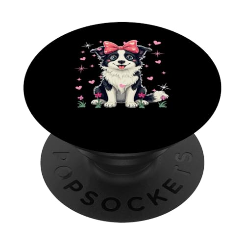 Border Collie Fliege Passende Hundebesitzer Familie Liebhaber Mädchen PopSockets Klebender PopGrip Border Collie Fliege Passende Hundebesitzer Familie Liebhaber Mädchen PopSockets Klebender PopGrip von Dog Vacations Costume