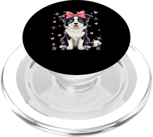 Border Collie Fliege Passende Hundebesitzer Familie Liebhaber Mädchen PopSockets PopGrip für MagSafe Border Collie Fliege Passende Hundebesitzer Familie Liebhaber Mädchen PopSockets PopGrip für MagSafe von Dog Vacations Costume
